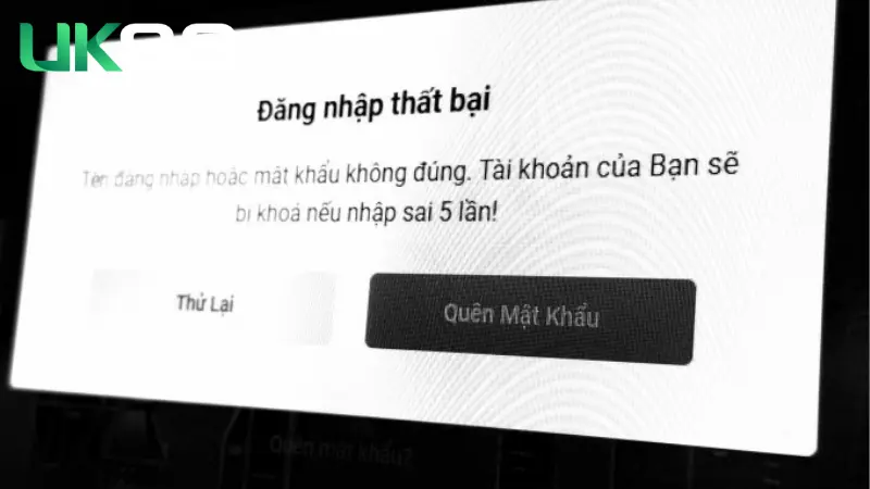 Hướng Dẫn Đăng Nhập UK88 Dễ Dàng, Thành Công 3 Một vài lỗi thường gặp khi đăng nhập UK88 mà bạn cần nắm