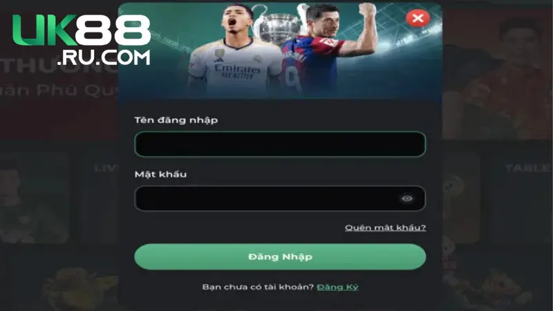 Hướng Dẫn Đăng Nhập UK88 Dễ Dàng, Thành Công 1 Nhập tên đăng nhập và mật khẩu đã đăng ký tại UK88